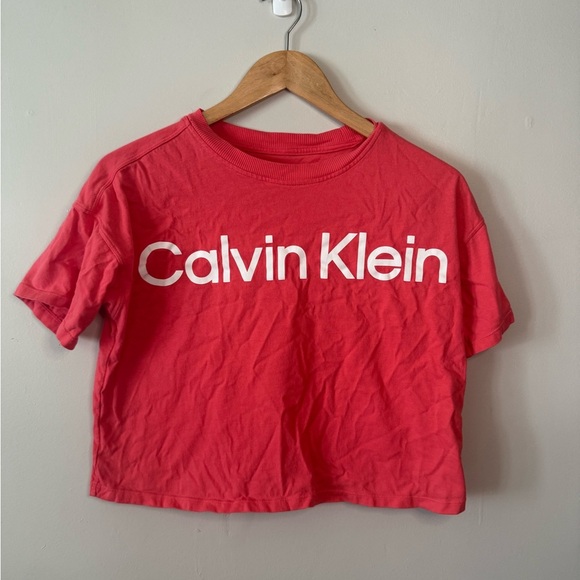 Calvin Klein Tops - Y2K Calvin Klein Performance Pink Cropped Tee – XS